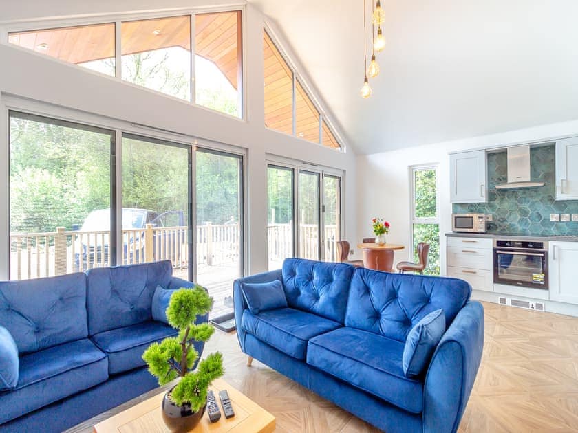 Open plan living space | Greenacres Cabin, Coleford
