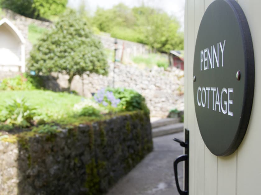 Tucked away entrance to the cottage and lovely garden  | Penny Cottage, Bonsall, near Matlock
