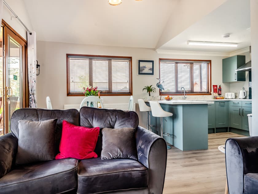 Open plan living space | River Rest - Norfolk Holiday Lodges, Brundall