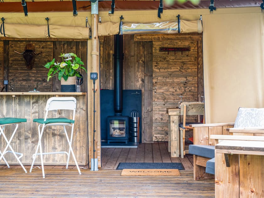 Outdoor area | Rusty Lane Safari Lodge, Seend, near Melksham