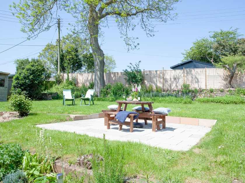 Private Patio in back garden  | Blue Horizon, Sidmouth