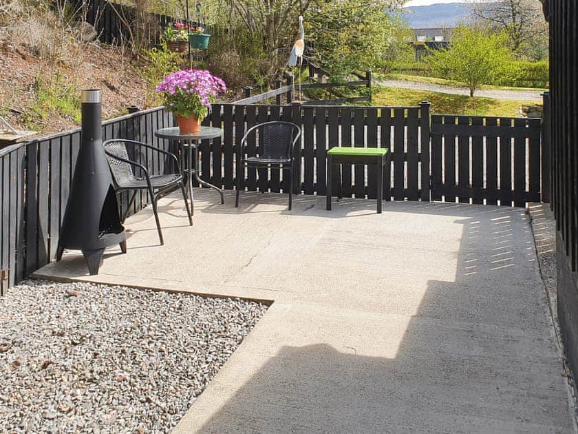 Patio | Heron’s Rest Cottage - Milton, Drumnadrochit, near Inverness