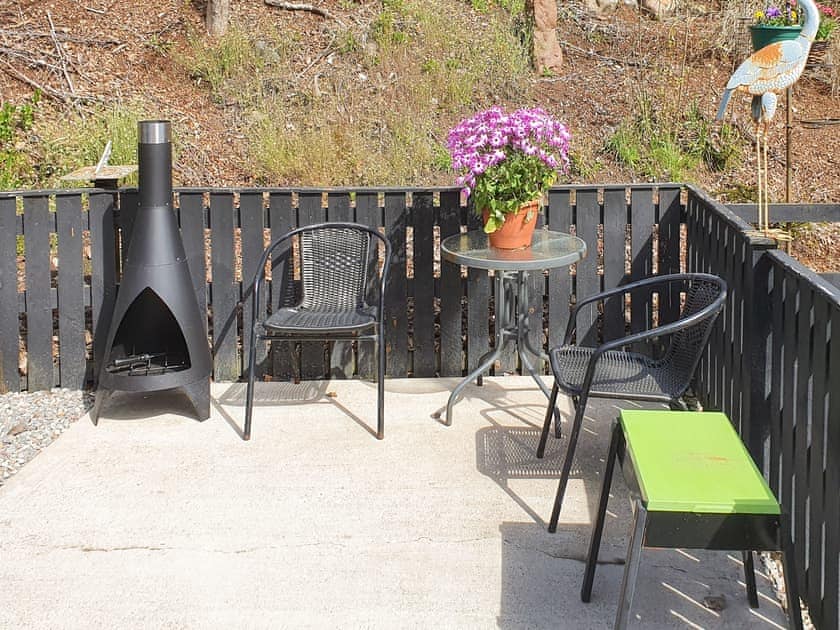 Patio | Heron’s Rest Cottage - Milton, Drumnadrochit, near Inverness
