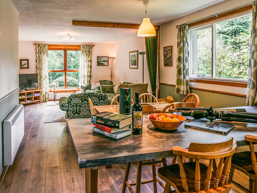 Living room/dining room | Lodge Three - Heatheryhaugh Lodges, Moffat