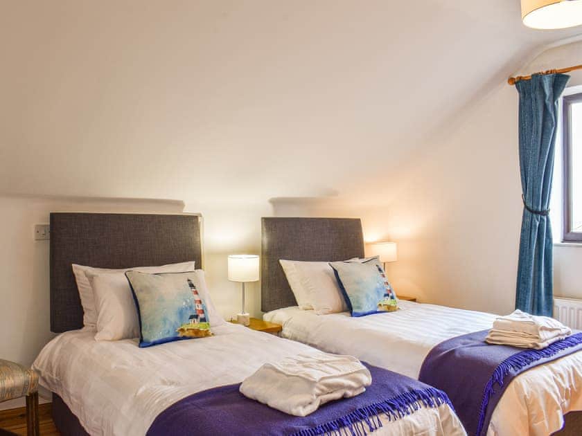 Twin bedroom | Evergreen House, Runswick Bay, near Whitby