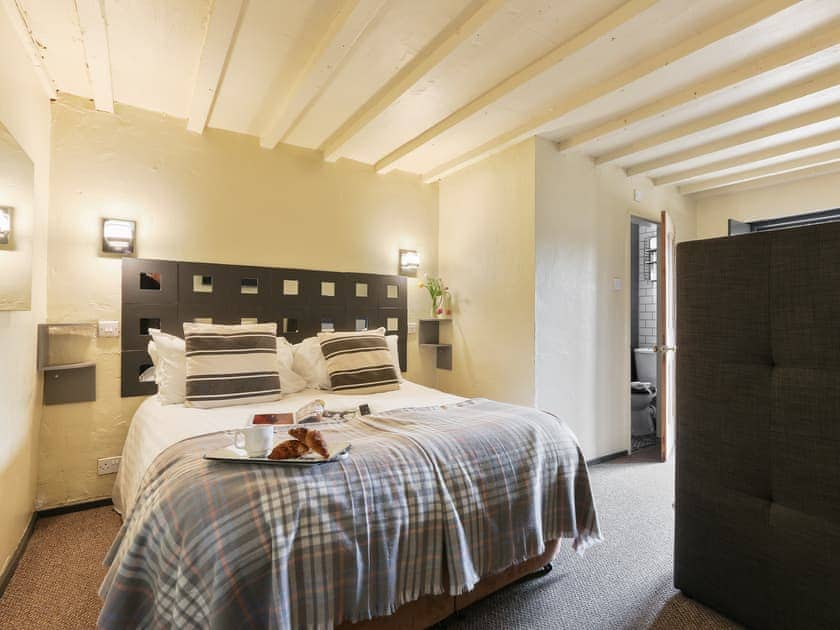 Peaceful family bedroom with a double and bunk beds | Harthill Barn - Harthill Hall, Alport, near Bakewell