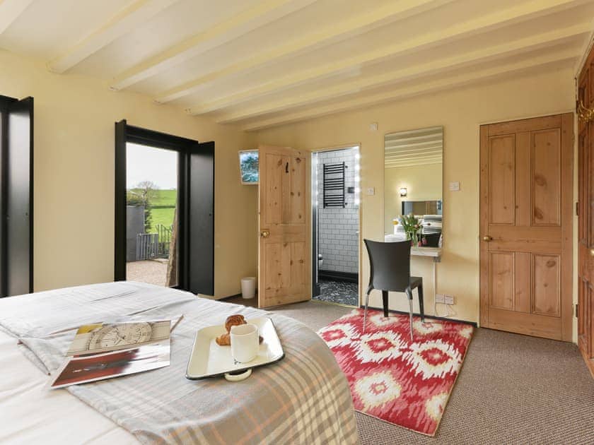 Bedroom 5 with en-suite can be made as a twin or double | Harthill Barn - Harthill Hall, Alport, near Bakewell