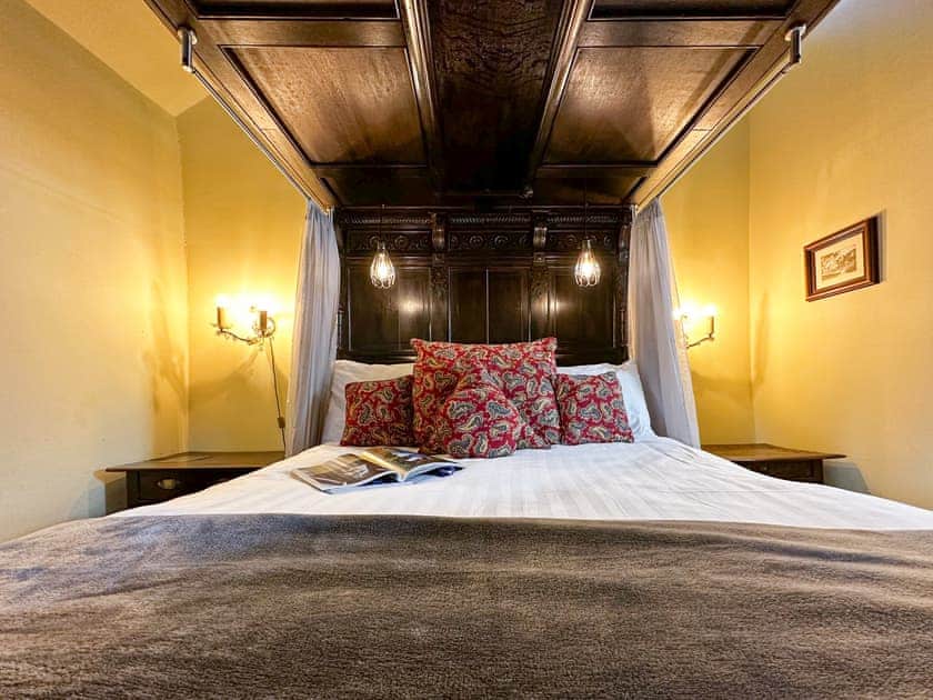 Four Poster bedroom | The Chapel - Harthill Hall, Alport, near Bakewell