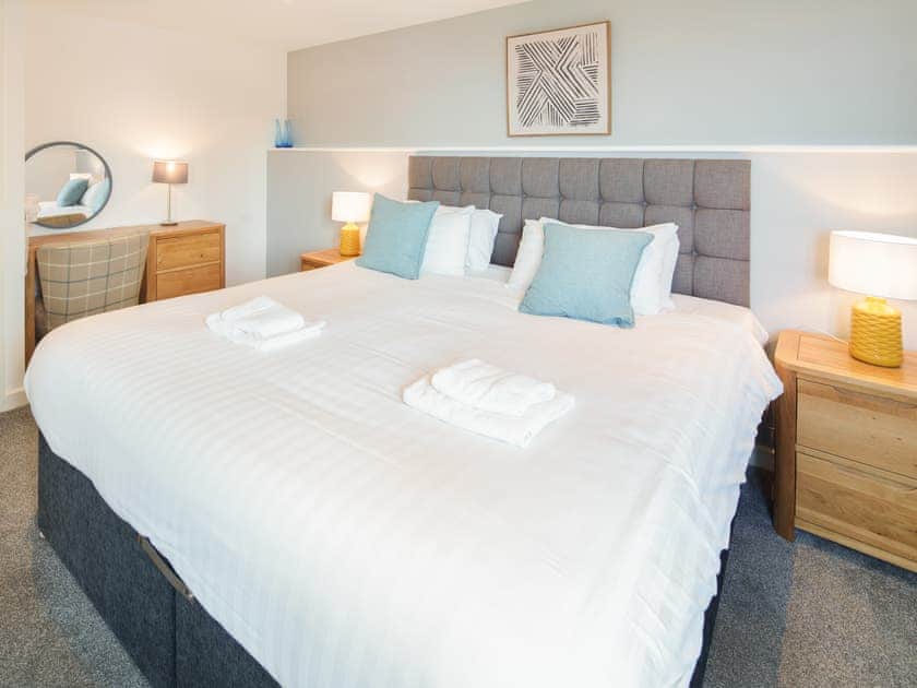 Double bedroom | Riversmouth - Gwbert Holiday Cottages, Gwbert, near Cardigan