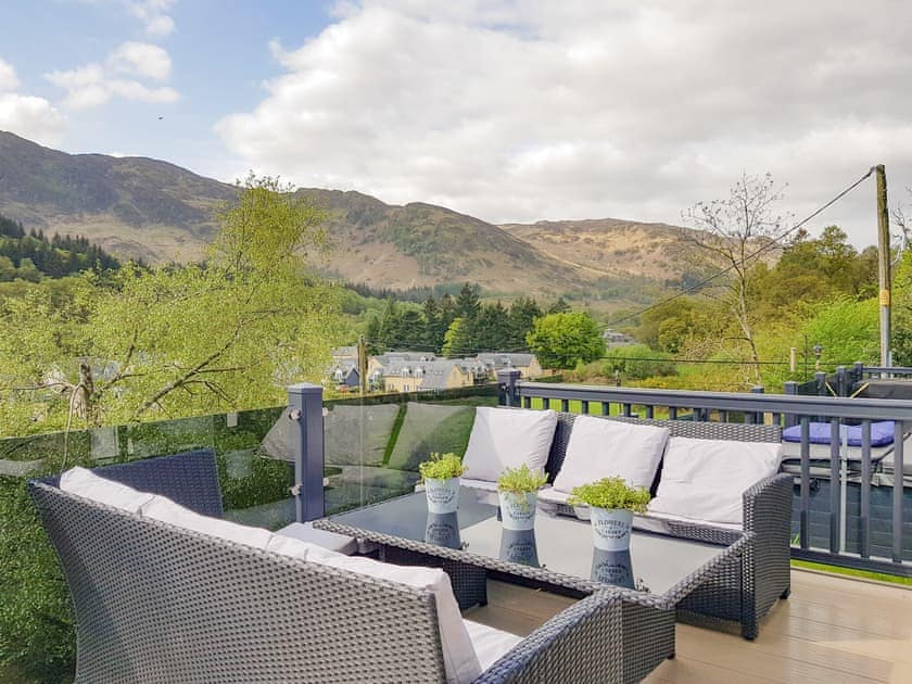 Terrace | Ben Vorlich Lodge, St Fillans