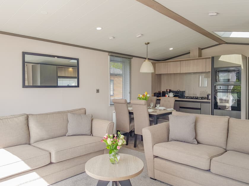 Open plan living space | Ben Vorlich Lodge, St Fillans
