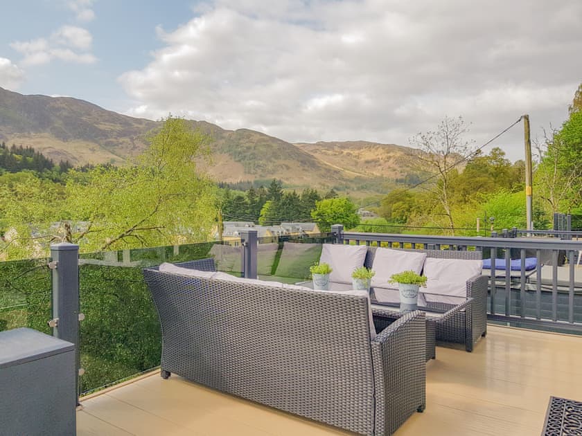 Terrace | Ben Vorlich Lodge, St Fillans