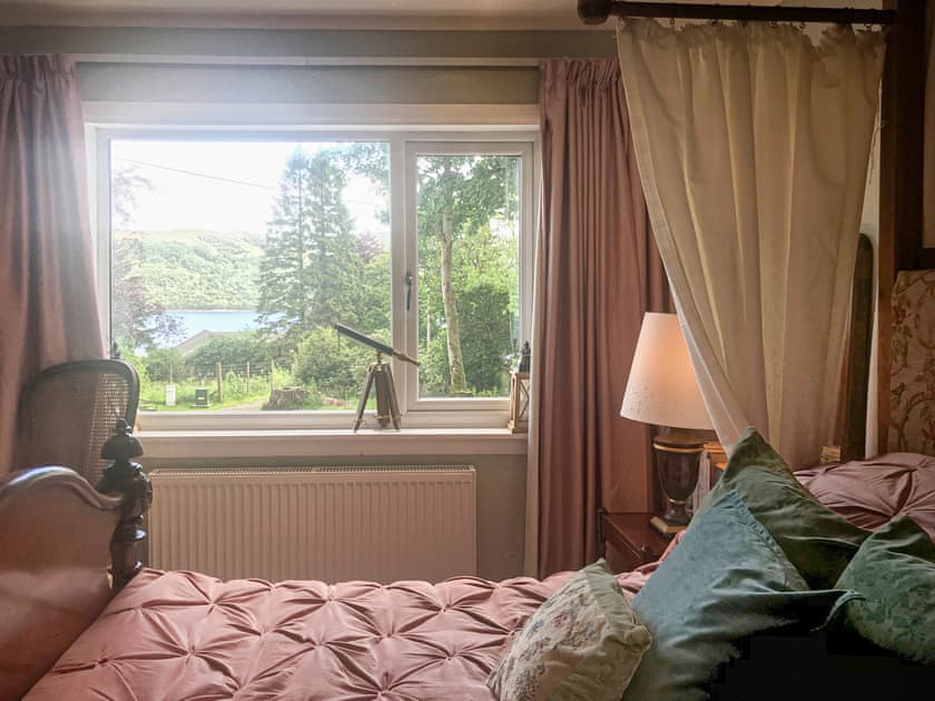 Double bedroom view down to Loch Sunart | An t’Abhall, Acharacle