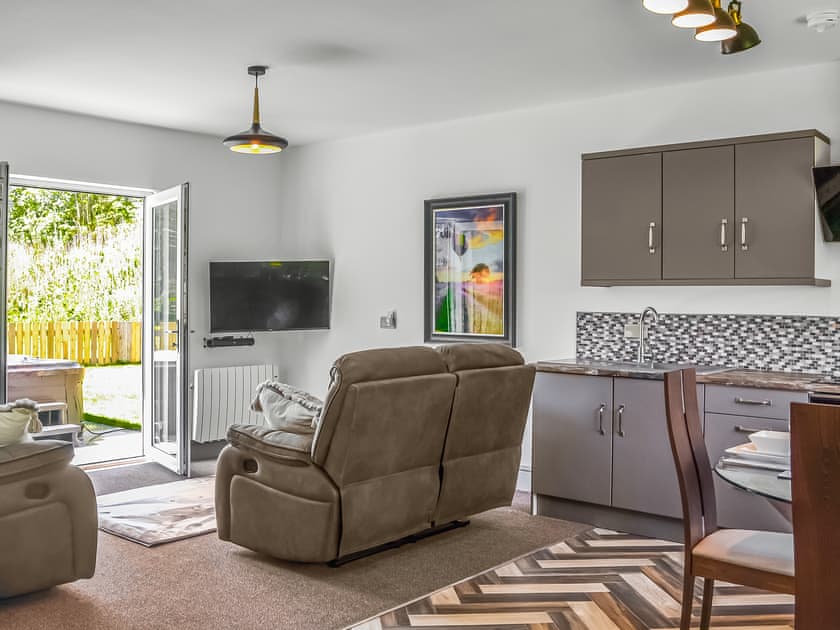 Open plan living space | Emmotland Retreat - Emmotland Holidays, Driffield