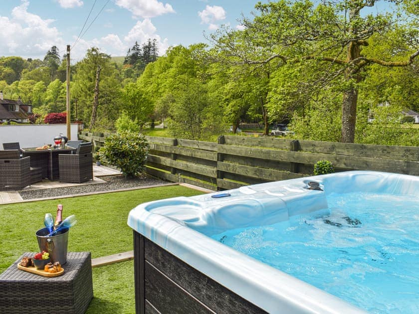 Hot tub | River View, Barr, near Girvan