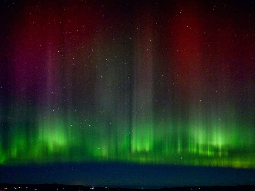 Aurora viewed outside  | Am Bothan, Naast, near Poolewe