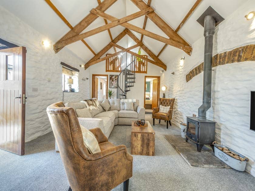 Open plan living space | Hunters Lodge - Mellaston Cottages, Hundleton, near Pembroke