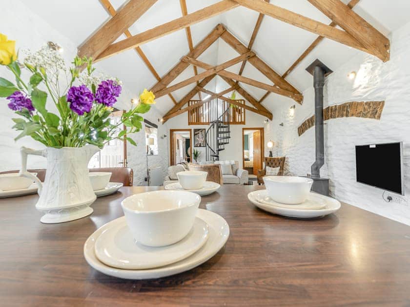 Kitchen/diner | Hunters Lodge - Mellaston Cottages, Hundleton, near Pembroke