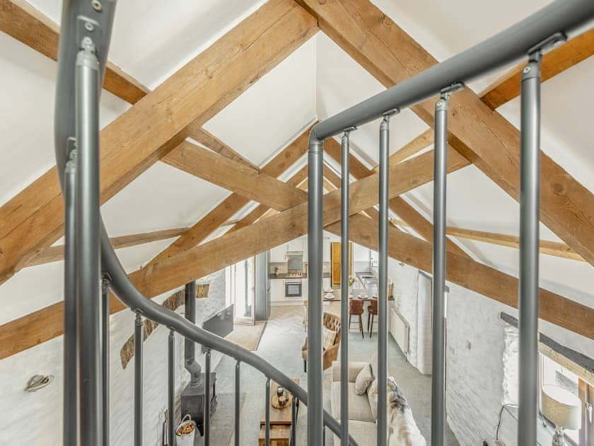 Stairs | Hunters Lodge - Mellaston Cottages, Hundleton, near Pembroke