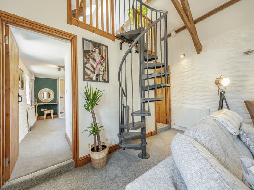 Stairs | Hunters Lodge - Mellaston Cottages, Hundleton, near Pembroke