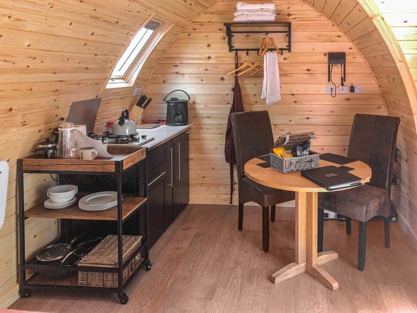 Open plan living space | Hornbeam - Scallow Glamping , East Hoathly, near Lewes