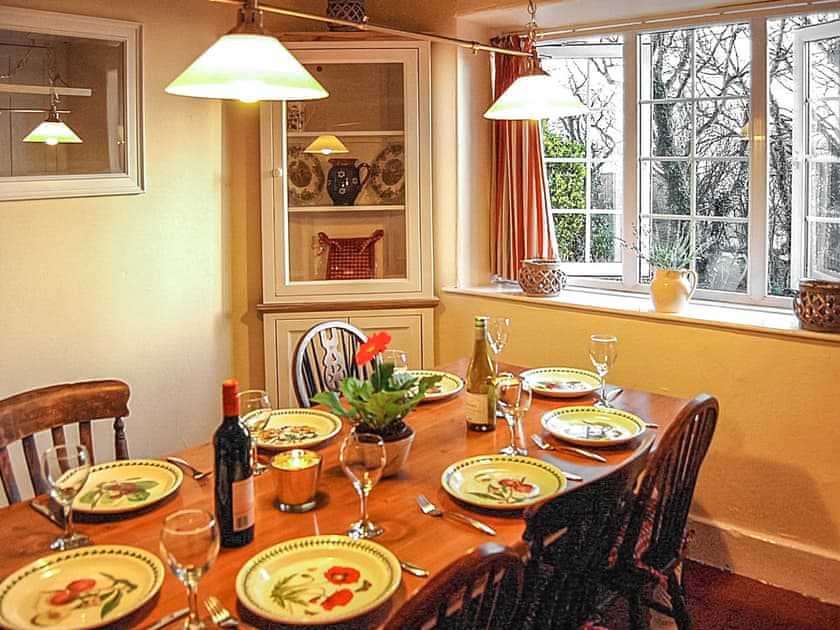 Dining room | Min Afon Sea View Cottage, Llanaber, near Barmouth