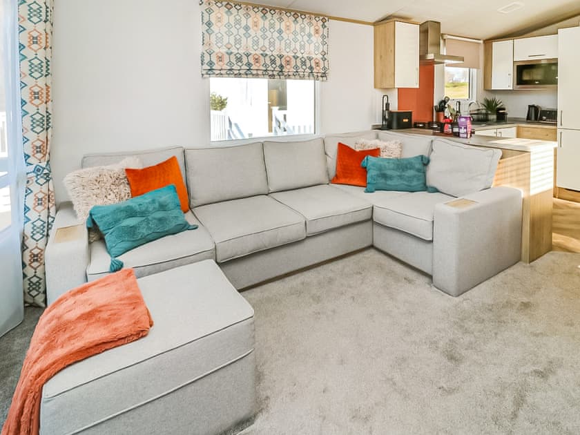 Open plan living space | Long View  Lodge, Felton