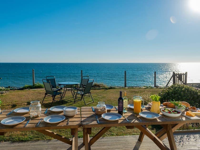 Outdoor eating area | Sound Of The Sea, Tywyn