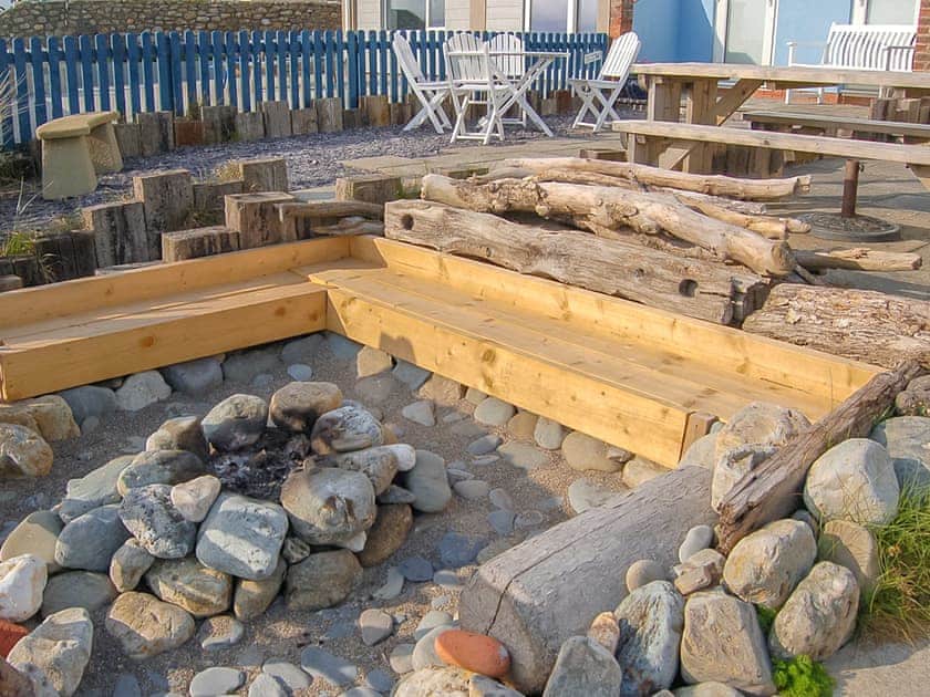 Outdoor area | Chwerthin Y Mor Beach House, Aberdovey