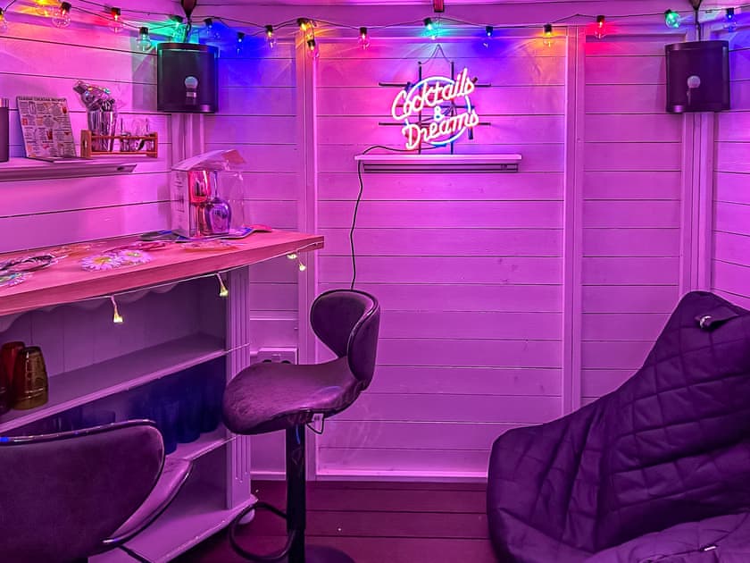 Garden bar | Willow Lodge, Macduff, near Banff