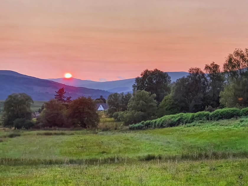 Evening view from the cottage to the west  | Upper Stronaba Cottage, Upper Stronaba