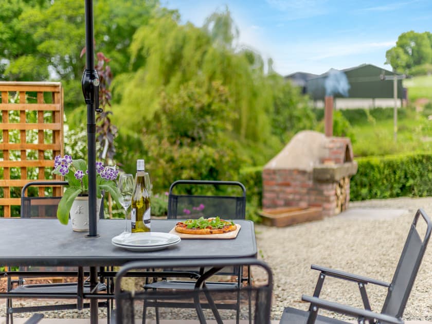 Sitting-out-area | The Cider House, Clee St. Margaret, near Craven Arms