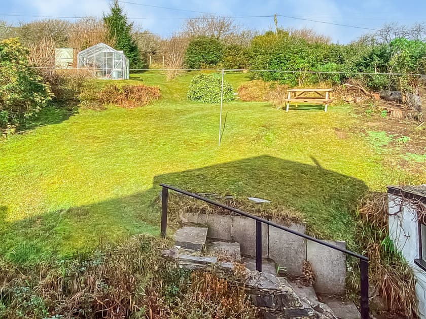Back Garden  | Sea View House, Borth Y Guest, near Porthmadog