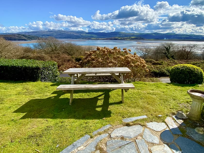 Front Garden  | Sea View House, Borth Y Guest, near Porthmadog