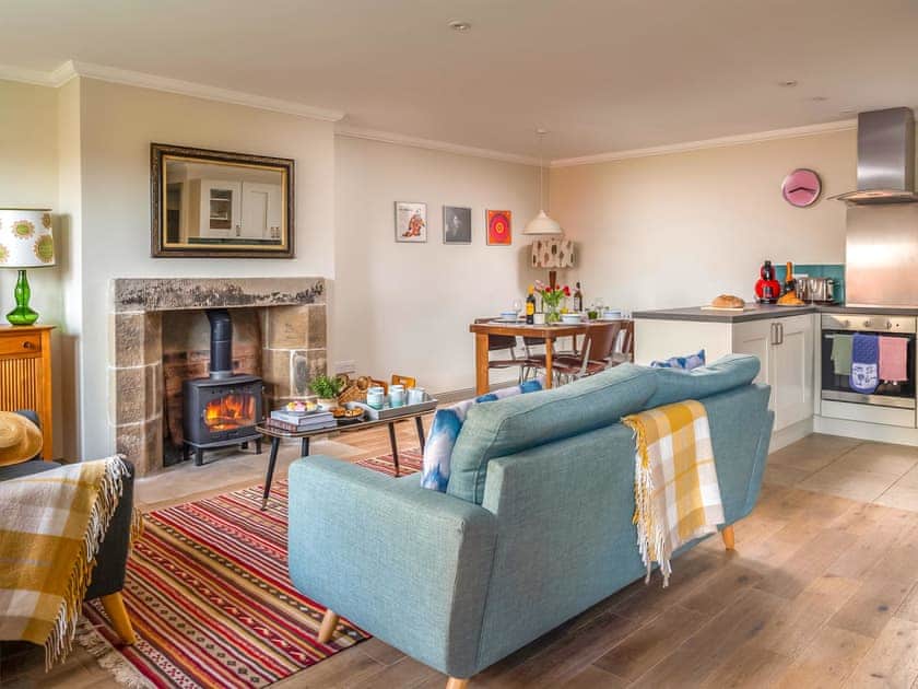 Open plan living space | Groom’s Bell - Castletoun Cottages, Greenlaw, near Duns