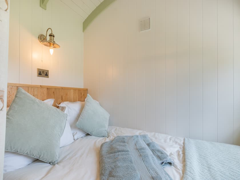 Double bedroom | The Wensleydale Hut - Hollow Hill Huts, Rathmell, near Settle