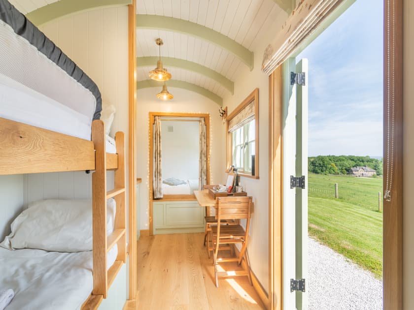Bunk bedroom | The Wensleydale Hut - Hollow Hill Huts, Rathmell, near Settle
