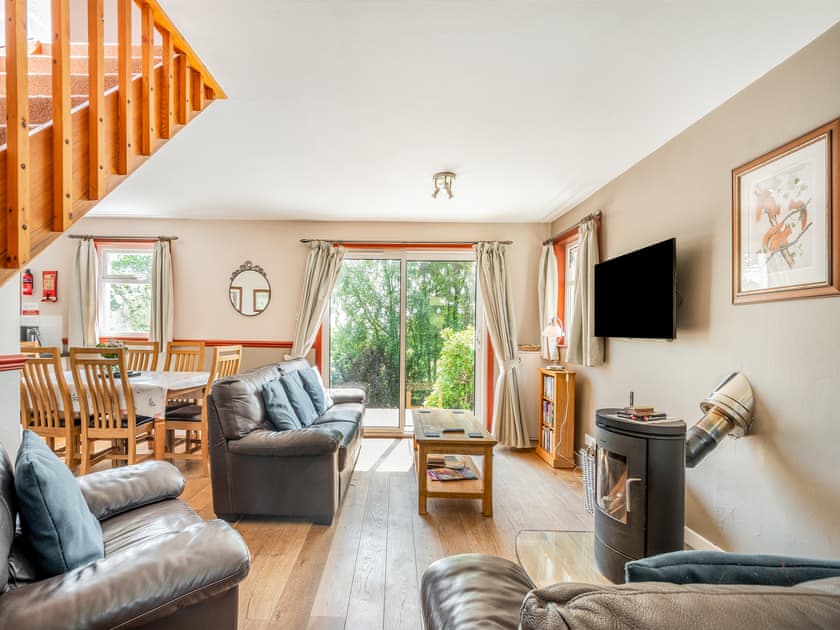 Open plan living space | Rowan Cottage - Stronchullin Holiday Cottages, Blairmore, near Dunoon