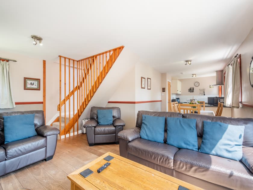 Open plan living space | Rowan Cottage - Stronchullin Holiday Cottages, Blairmore, near Dunoon