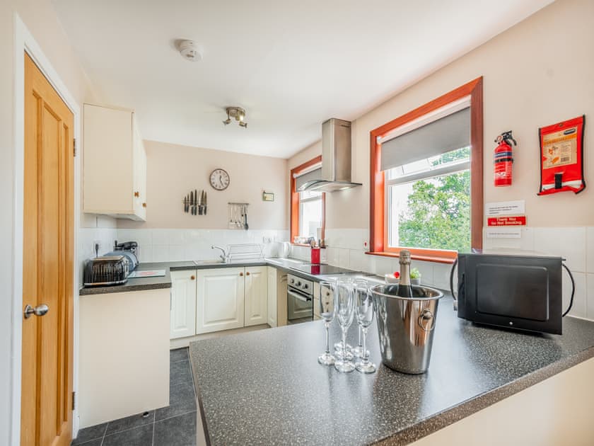 Kitchen area | Rowan Cottage - Stronchullin Holiday Cottages, Blairmore, near Dunoon