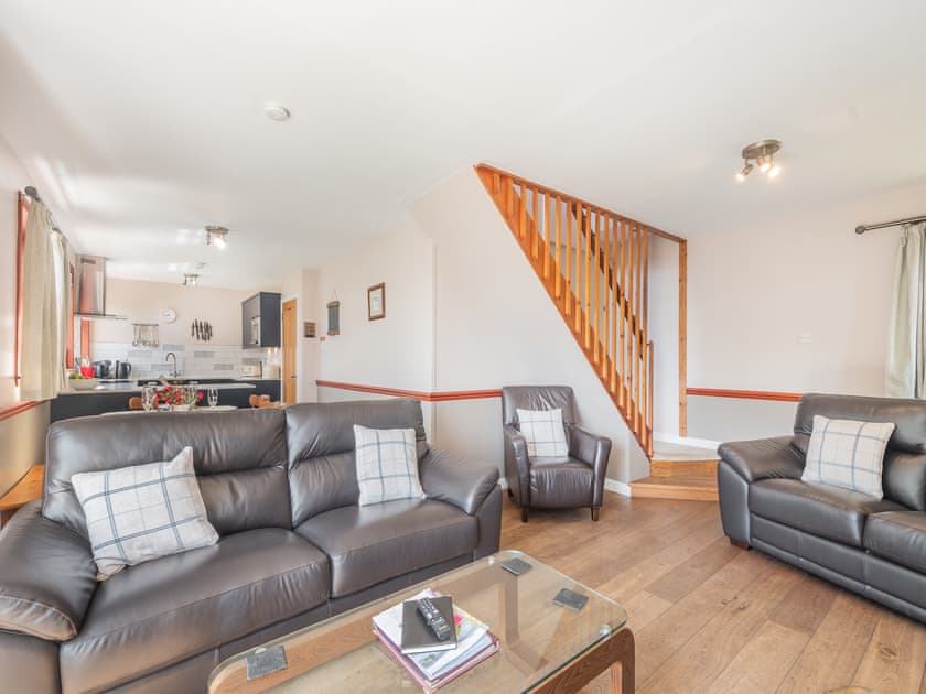 Open plan living space | Birch Cottage - Stronchullin Holiday Cottages, Blairmore, near Dunoon