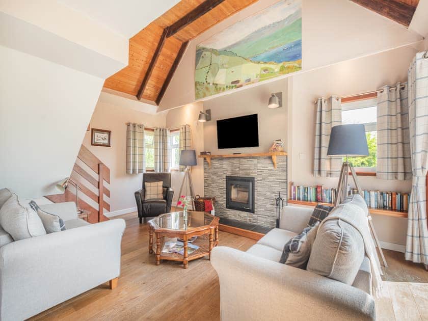 Living area | Alder Cottage - Stronchullin Holiday Cottages, Blairmore, near Dunoon