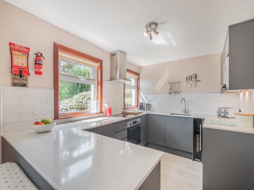 Kitchen area | Alder Cottage - Stronchullin Holiday Cottages, Blairmore, near Dunoon