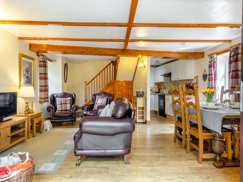 Open plan living space | Lavender Cottage - Pen y Bryn Farm and Holiday Cottages, Betws Yn Rhos