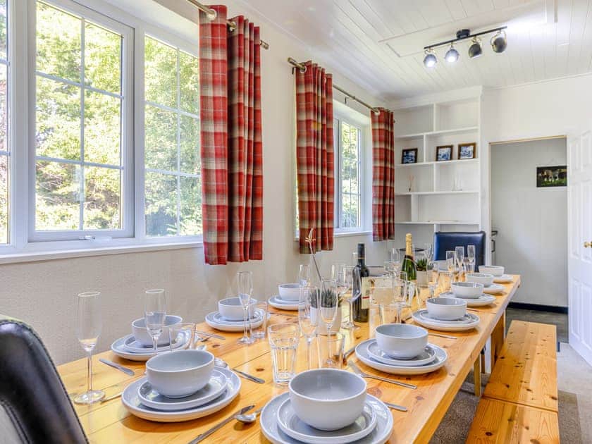 Dining room | The Farmhouse - Pen y Bryn Farm and Holiday Cottages, Betws Yn Rhos