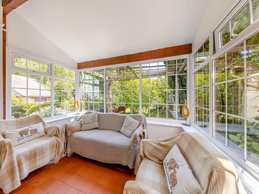 Conservatory | The Farmhouse - Pen y Bryn Farm and Holiday Cottages, Betws Yn Rhos
