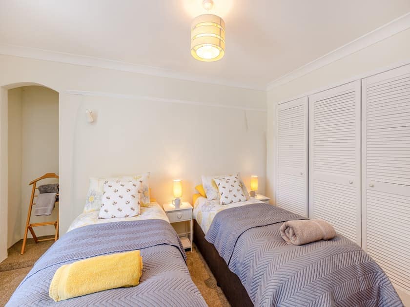 Twin bedroom | The Farmhouse - Pen y Bryn Farm and Holiday Cottages, Betws Yn Rhos