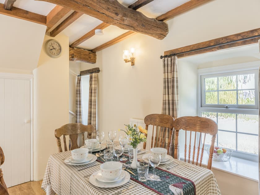 Dining Area | Primrose Cottage - Pen y Bryn Farm and Holiday Cottages, Betws Yn Rhos