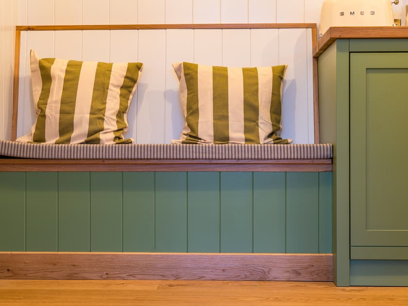 Living area | Shepherds Hut at Northcombe Farm, Beaworthy