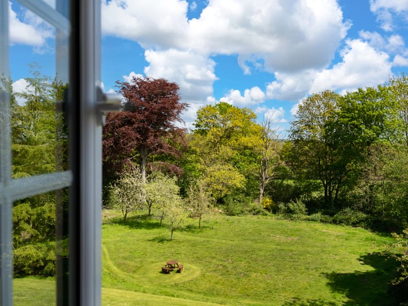Lovely view over the garden | Upper Wing - Gresham Hall Estate, Gresham, near Sheringham